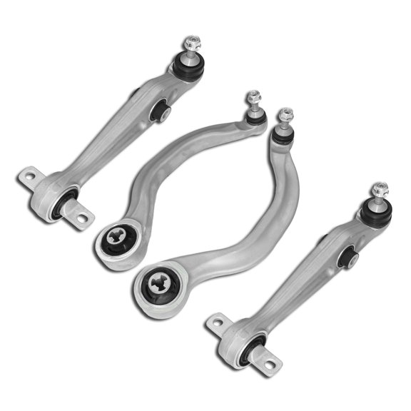 Frenzybro 4 Pcs Front Suspension Kit, Lower Rearward Forward Control Arm with Ball Joint Bushing Compatible with 2017-2023 Tesla Model 3