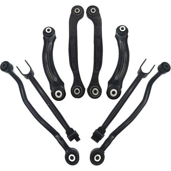 Frenzybro 8 Pcs Control Arms Set Rear Suspension Kit With Strut Rod Lateral Control Arm Left Right Replacement For 2005-2014 Chrysler 300, 2006-2014 Dodge Charger, 2008-2015 Dodge Challenger