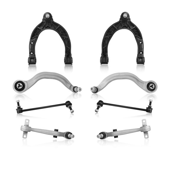 Frenzybro 8Pcs Front Suspension Kit,Upper Lower Control Arms w/Ball Joints Compatible with 2017-2023 Tesla Model 3