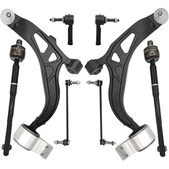 Frenzybro 8Pcs Suspension Kit Front Lower Control Arm Ball Joint Sway Bar Link Tie Rod Compatible With 2011-2019 Ford Explorer and 2013-2019 Ford Police