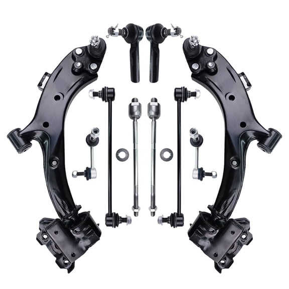 Frenzybro Suspension Kit, Replacement For Control Arms With Ball Joint Tie Rod End Sway Bar Link Compatible With 2007 - 2011 Honda CR-V - 10 Pcs