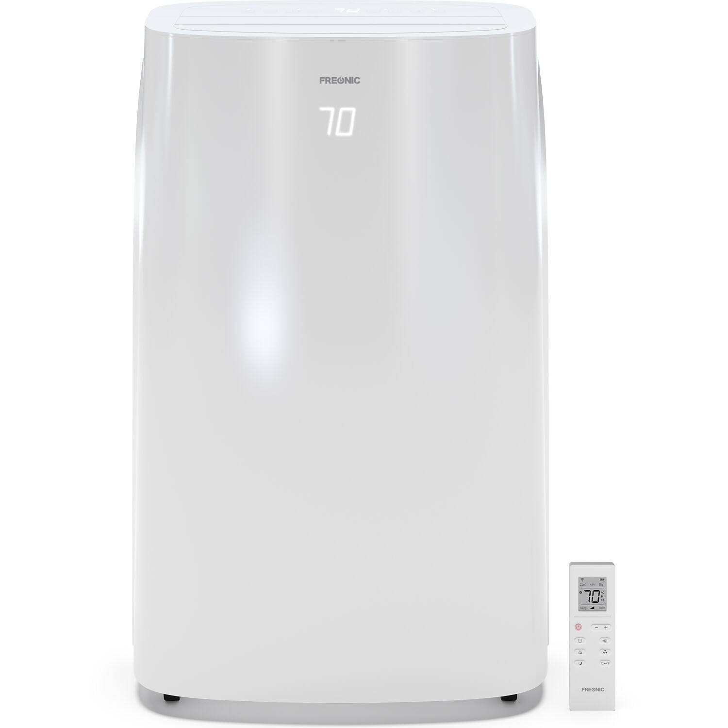 Freonic 10,800 BTU Portable Air Conditioner with Heat | For Rooms up to 450 Sq.Ft. | LED Display | 24H Timer | Auto-Restart | Sleep Mode | Dehumidifier | FHCP101HKR