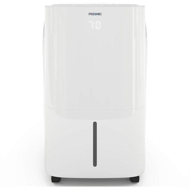 Freonic Energy Star 50 Pint Dehumidifier with Builtin Pump, Rooms up