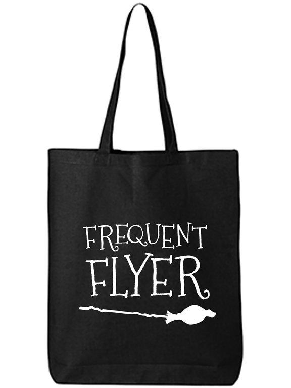 Frequent Flyer Cotton Canvas Tote Bag