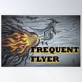 thumbnail image 1 of Frequent Flyer Poster Wall Art, Modern Wall Decor For Living Room Bedroom, 12x18 UNFRAMED, 1 of 3
