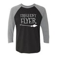 thumbnail image 1 of Frequent Flyer Unisex 3/4 Sleeve Baseball Raglan Tee, 1 of 3