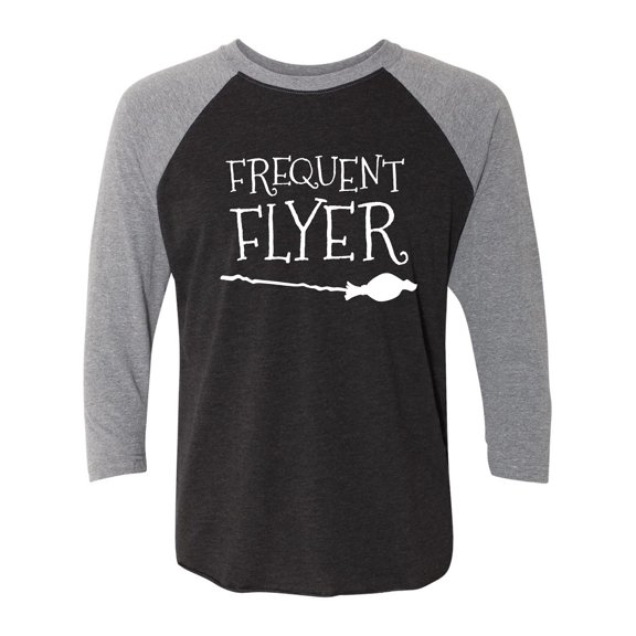 Frequent Flyer Unisex 3/4 Sleeve Baseball Raglan Tee