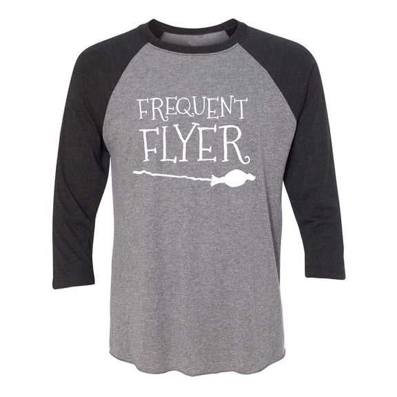 Frequent Flyer Unisex 3/4 Sleeve Baseball Raglan Tee