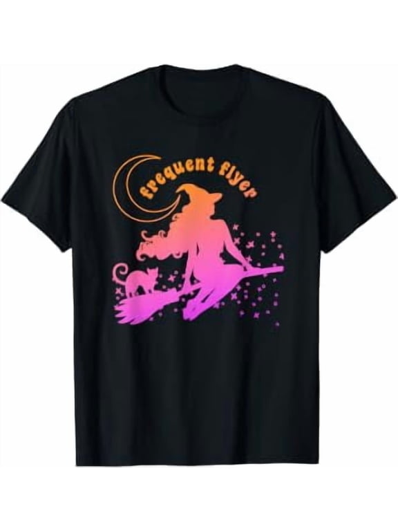 Frequent Flyer Witch Halloween T-Shirt