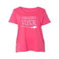 thumbnail image 1 of Frequent Flyer Womens Plus Size Scoopneck Tee, 1 of 1