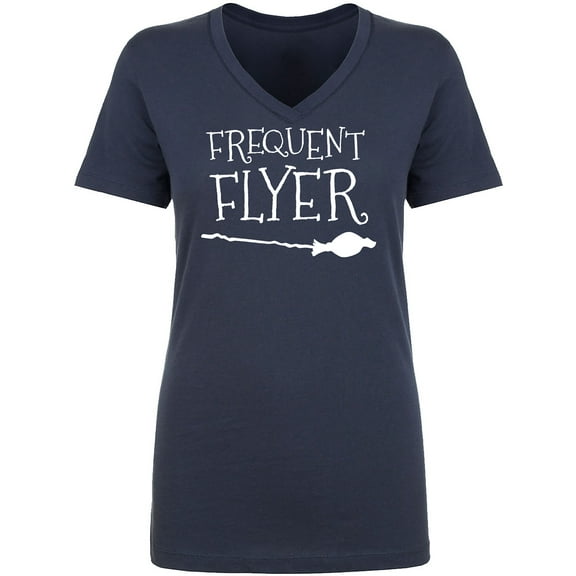 Frequent Flyer Womens V-Neck T-Shirt