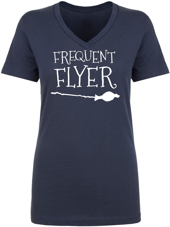 Frequent Flyer Womens V-Neck T-Shirt