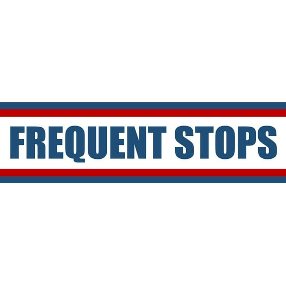 Frequent Stops Bumper Magnetic Sign. FREQUENT STOPS Carrier Magnet USPS - 3"X10"
