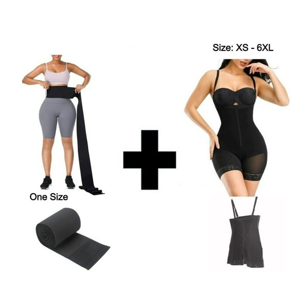 Frequently Bought Together - Women's Infinity Band Wrapper Tummy Compression Body Shaper 2-Pack Custom Bundle Plus Size 5XL