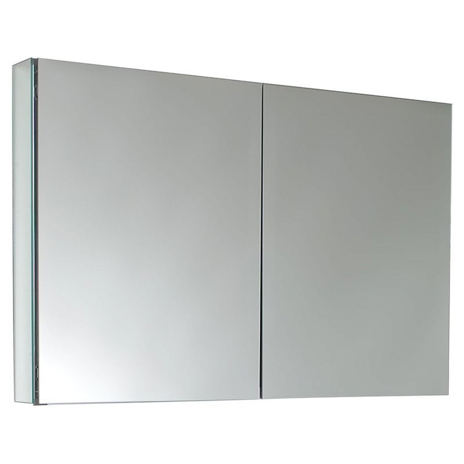 Fundin Black Aluminum Medicine with Double sided Mirror Door