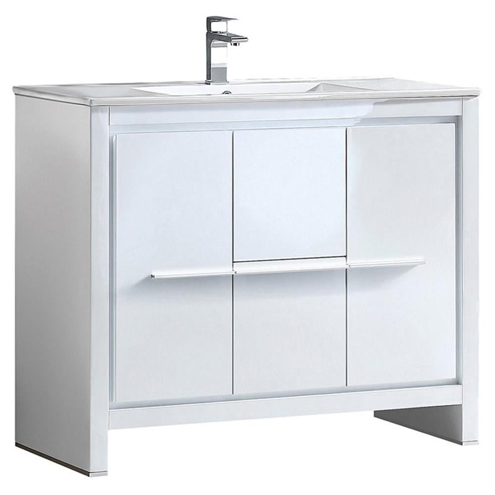 Fresca Allier 40" White Modern Bathroom w/ Sink