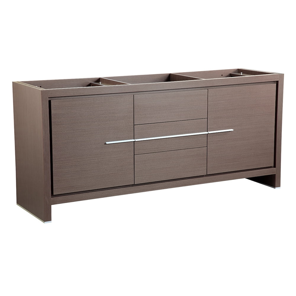 Fresca Allier 72" Gray Oak Modern Double Sink Bathroom Cabinet ...