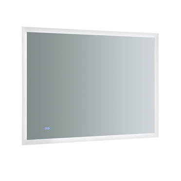 Fresca Angelo 48" Wide x 36" Tall Bathroom Mirror with Halo Style LED Lighting and Defogger