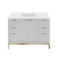 thumbnail image 1 of Fresca Fcb4048-Bg-U Wellington 48" Free Standing Single Basin Vanity Set - White, 1 of 7