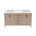 thumbnail image 1 of Fresca Fcb4260-U Silas 60" Free Standing Double Basin Vanity Set - Wood, 1 of 7