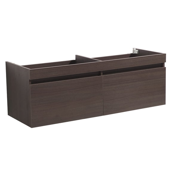 Fresca Largo Gray Oak Modern Double Sink Bathroom Cabinet - Walmart.com
