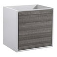 thumbnail image 1 of Fresca Fcb9224 Catania 24" Glossy Ash Gray Wall Hung Modern Bathroom Cabinet Only, 1 of 4
