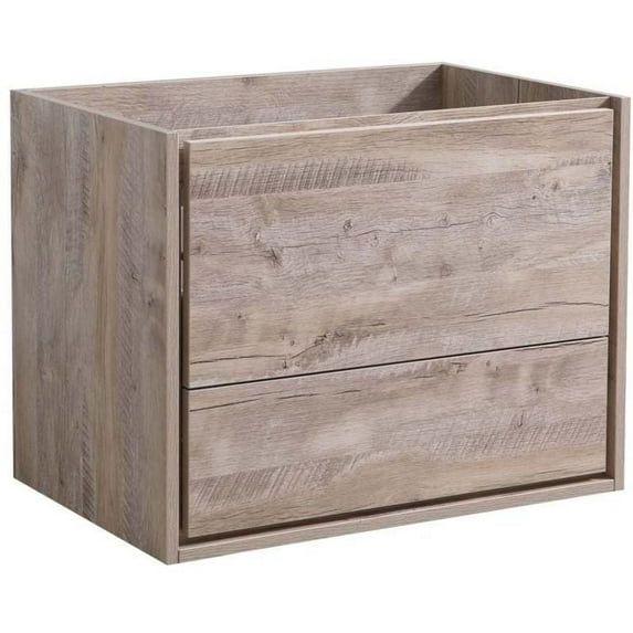 Fresca Fcb9230 Catania 30" Rustic Natural Wood Wall Hung Modern Bathroom Cabinet Only