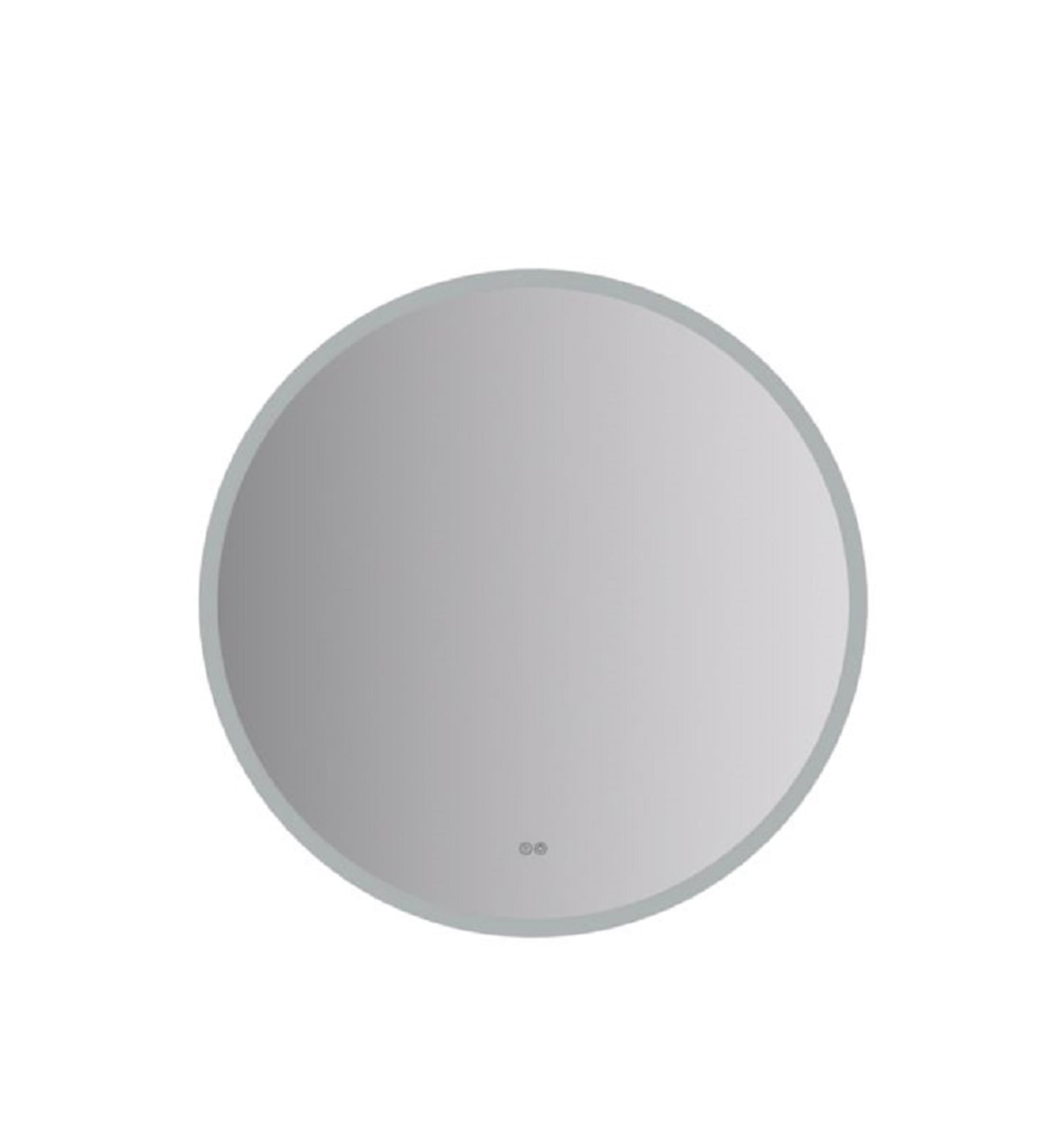 Fresca Fmr013636rd Angelo 36" Diameter Modern Circular Aluminum Frameless Bathroom Wall