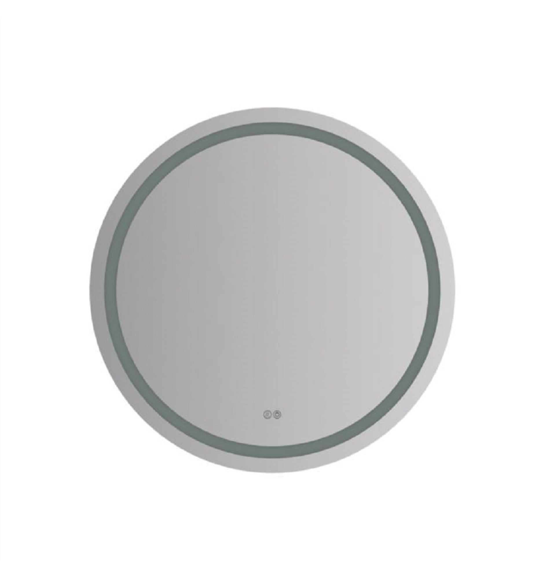 Fresca Fmr023030rd Santo 30" Diameter Modern Circular Aluminum Frameless Bathroom Wall