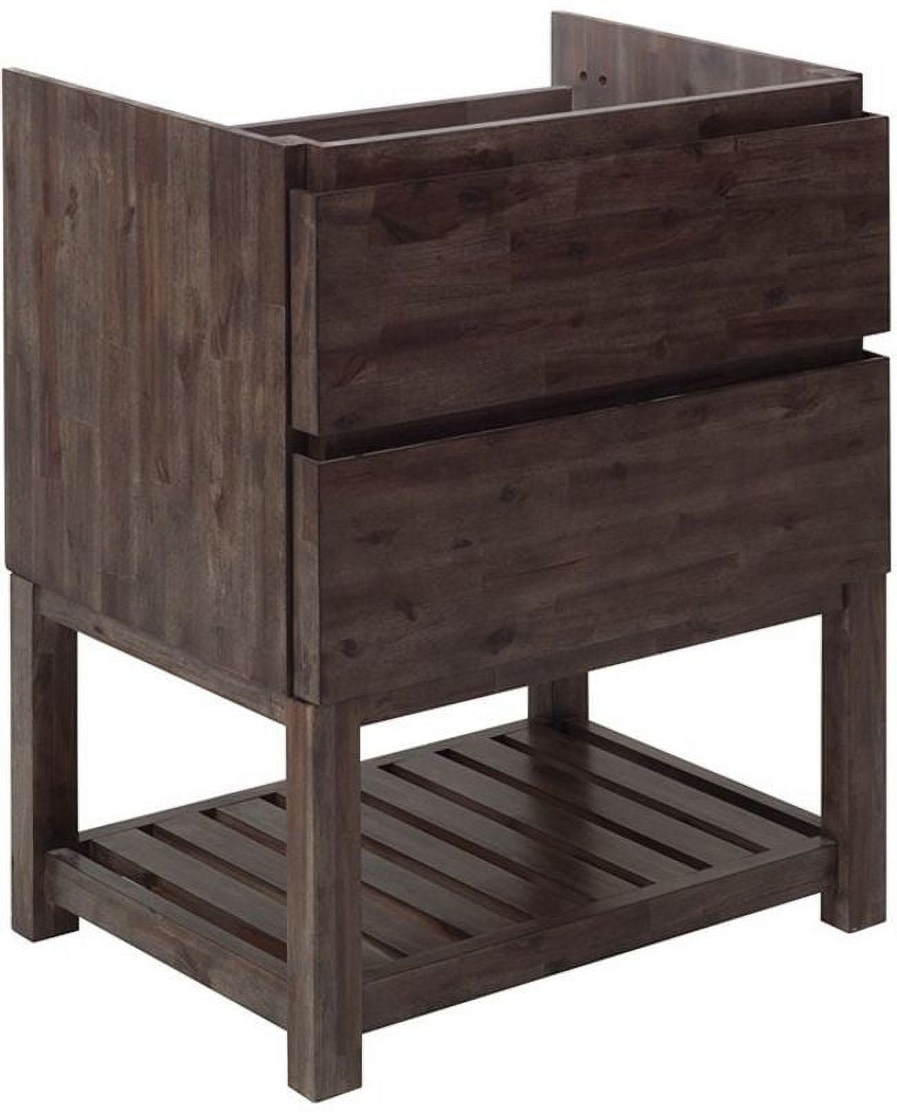 29" Brown Engineered Wood Freestanding Single Vanity Base