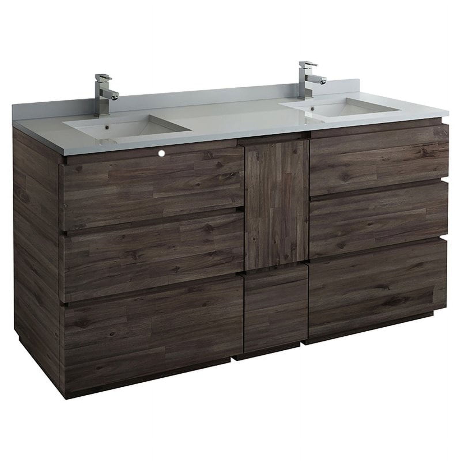 Fresca Formosa 70" Floor Standing Double Sinks Wood Bathroom Cabinet in ...