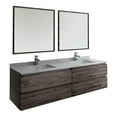 thumbnail image 1 of Fresca Fvn31-3636 Formosa 72" Wall Mounted Double Basin Vanity Set - Acacia Wood, 1 of 11
