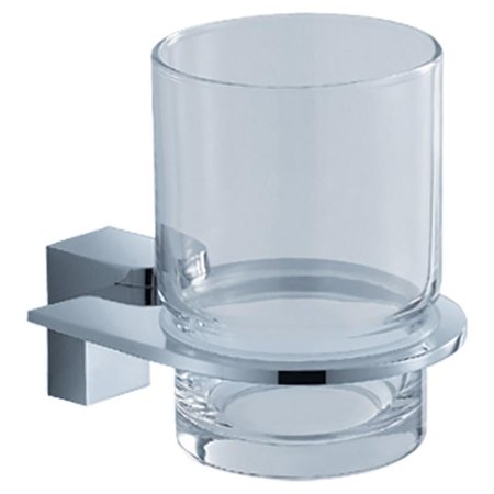 Fresca Generoso Wall Mounted Heavy Duty Brass Tumbler Holder in Chrome