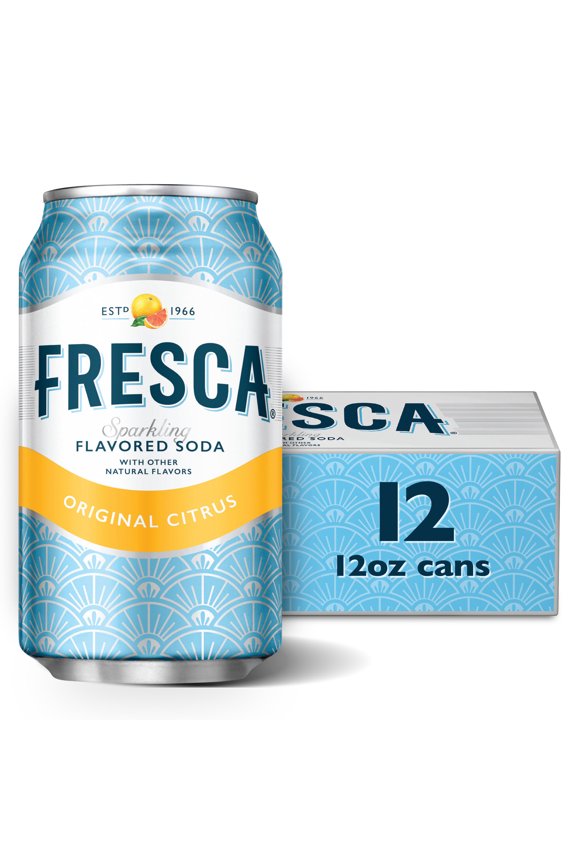 Citrus Soda Pop Fridge Pack Cans, 12 fl oz, 12 Pack