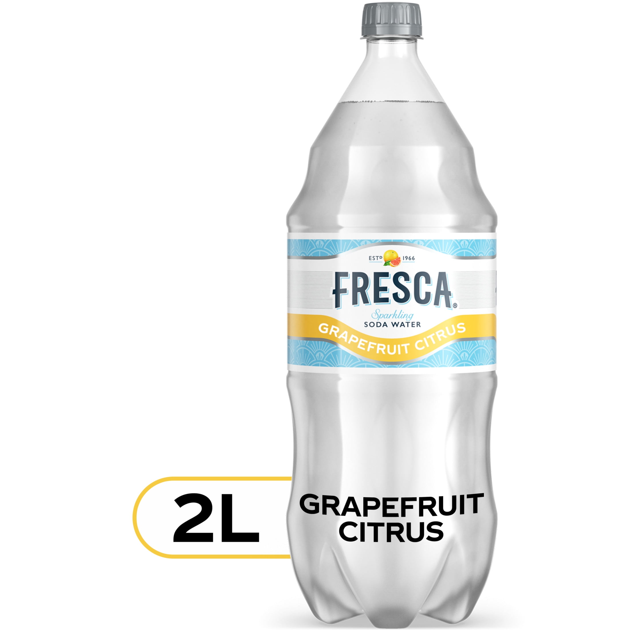 Fresca Grapefruit Citrus Soda Water Pop, 2 Liter Bottle