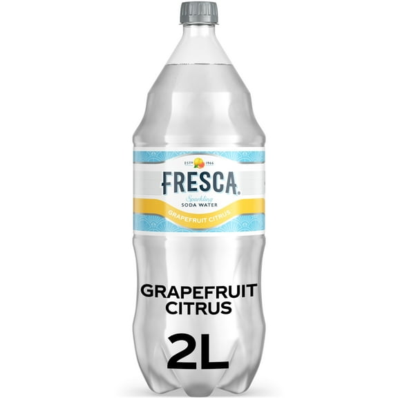 Fresca Grapefruit Citrus Soda Water Pop, 2 Liter Bottle