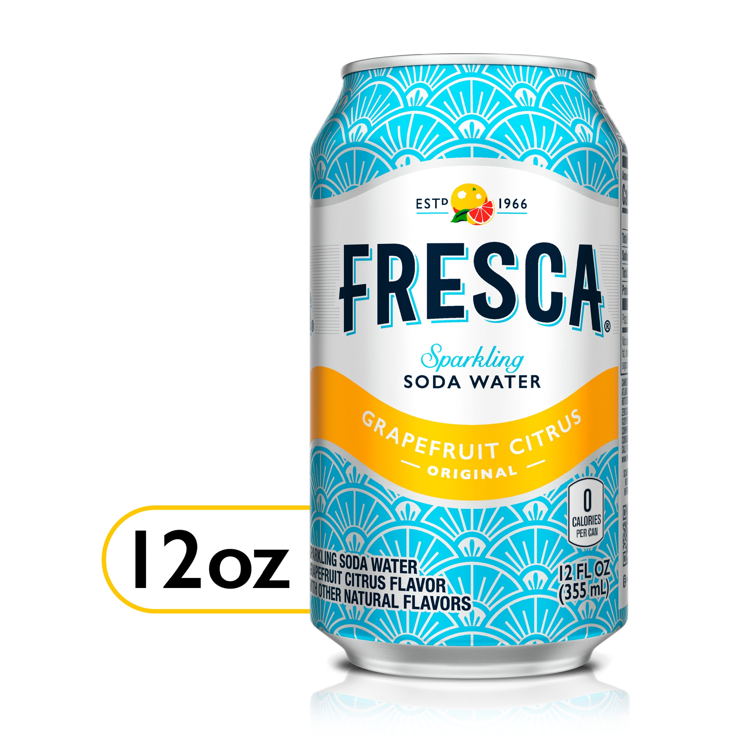 Fresca Grapefruit Citrus Sparkling Soda Water, 12 fl oz