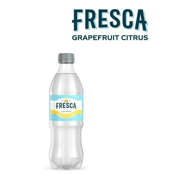 Fresca Grapefruit Citrus Sparkling Soda Water Bottles, 16.9 fl oz