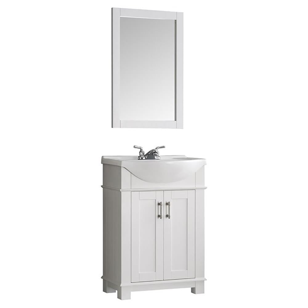 Hartford 24" White Ceramic Top Freestanding Vanity