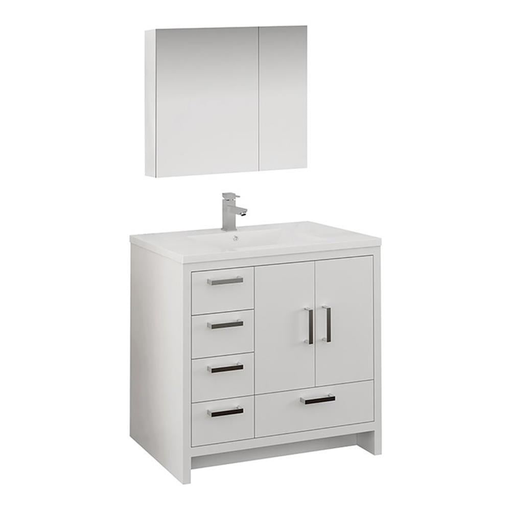 Fresca Fvn9436-L Imperia 36" Free Standing Single Basin Vanity Set - White