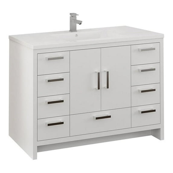 Fresca Fcb9448-I Imperia 48" Free Standing Single Basin Vanity Set - White