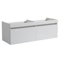 thumbnail image 1 of Fresca Largo 57" White Modern Double Sink Bathroom Cabinet, 1 of 3