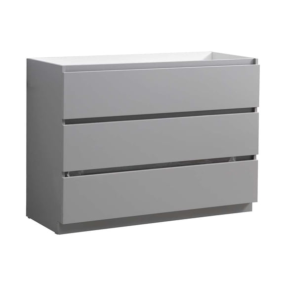 Fresca Lazzaro 48" Gray Free Standing Modern Bathroom Cabinet