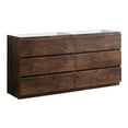 thumbnail image 1 of Fresca Lazzaro Free Standing Double Sinks Modern Wood Bathroom Cabinet in Brown, 1 of 5