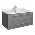 thumbnail image 1 of Fresca Fcb6130-Uns-U Lucera 30" Wall Mounted Single Basin Vanity Set - Grey, 1 of 7