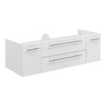 thumbnail image 1 of Fresca Lucera 48" White Wall Hung Double Undermount Sink Modern Bathroom Cabinet, 1 of 4