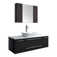 thumbnail image 1 of Fresca Fvn6148-Vsl Lucera 48" Wall Mounted Single Basin Vanity Set - Brown, 1 of 7