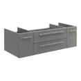 thumbnail image 1 of Fresca Lucera 48" Gray Wall Hung Double Vessel Sink Modern Bathroom Cabinet, 1 of 4