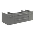thumbnail image 1 of Fresca Lucera 48" Wall Undermount Sink Solid Wood Bathroom Cabinet in Gray, 1 of 4