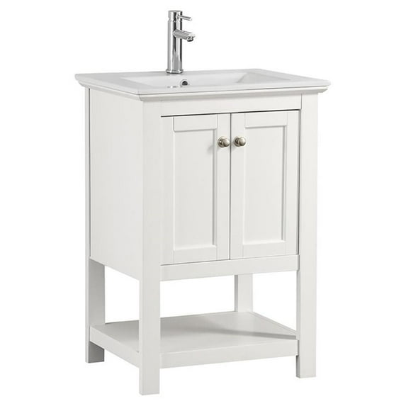 Fresca Manchester 24" White Traditional Bathroom Vanity
